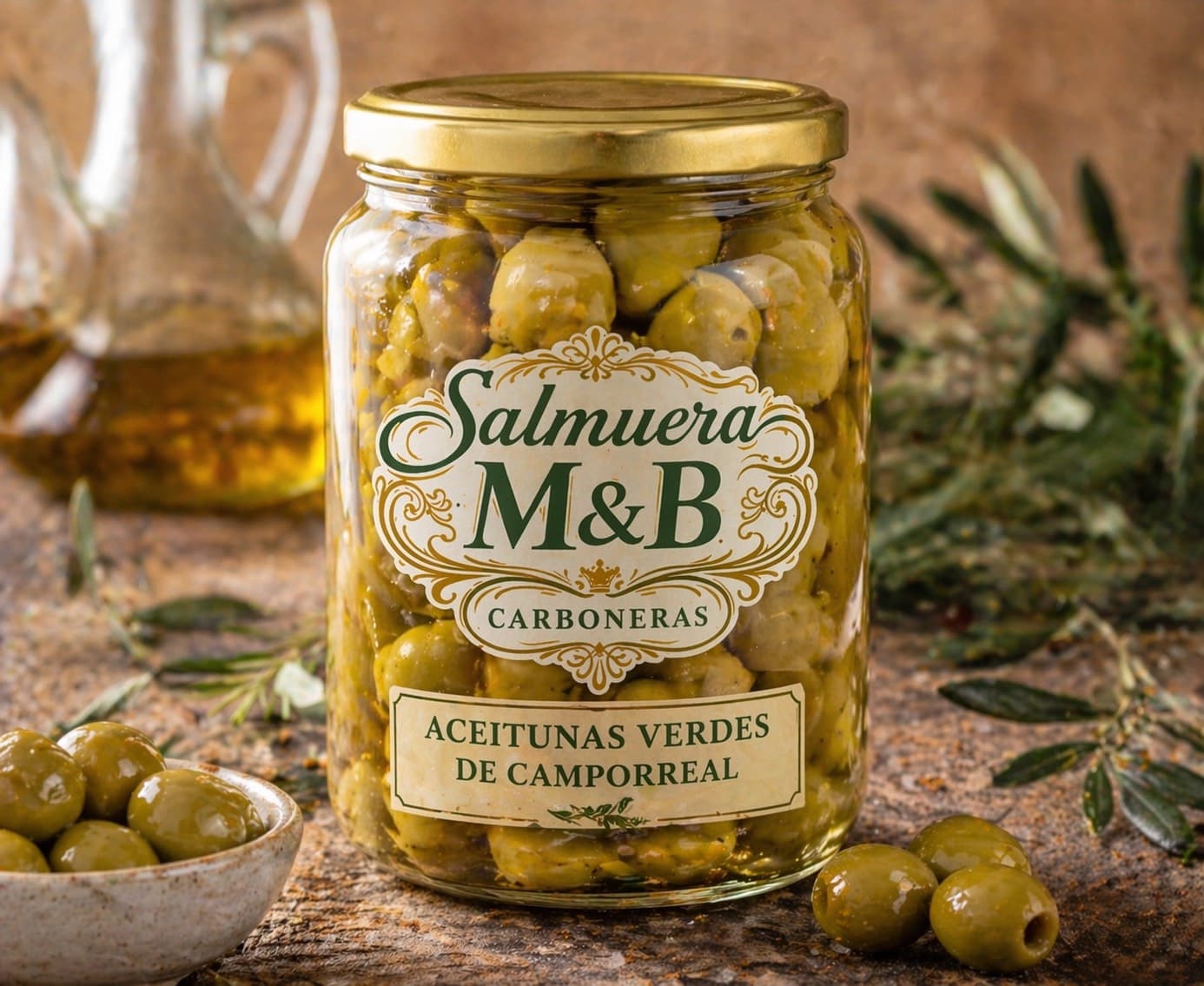 Tarro aceitunas verdes Camporreal