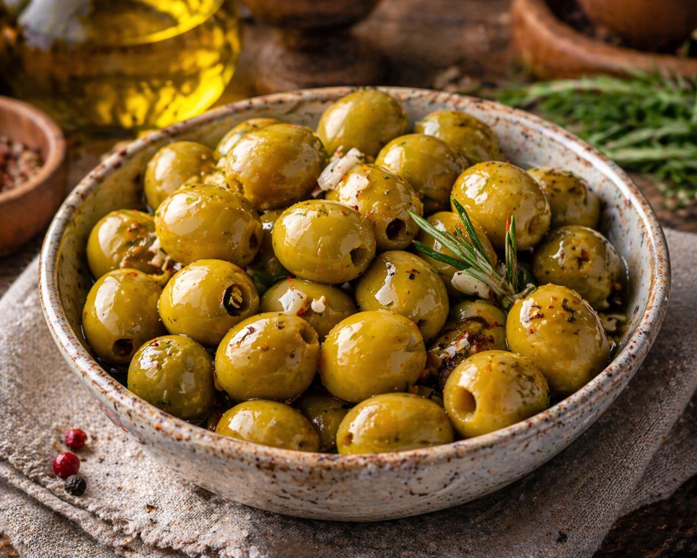 Aceitunas marinadas