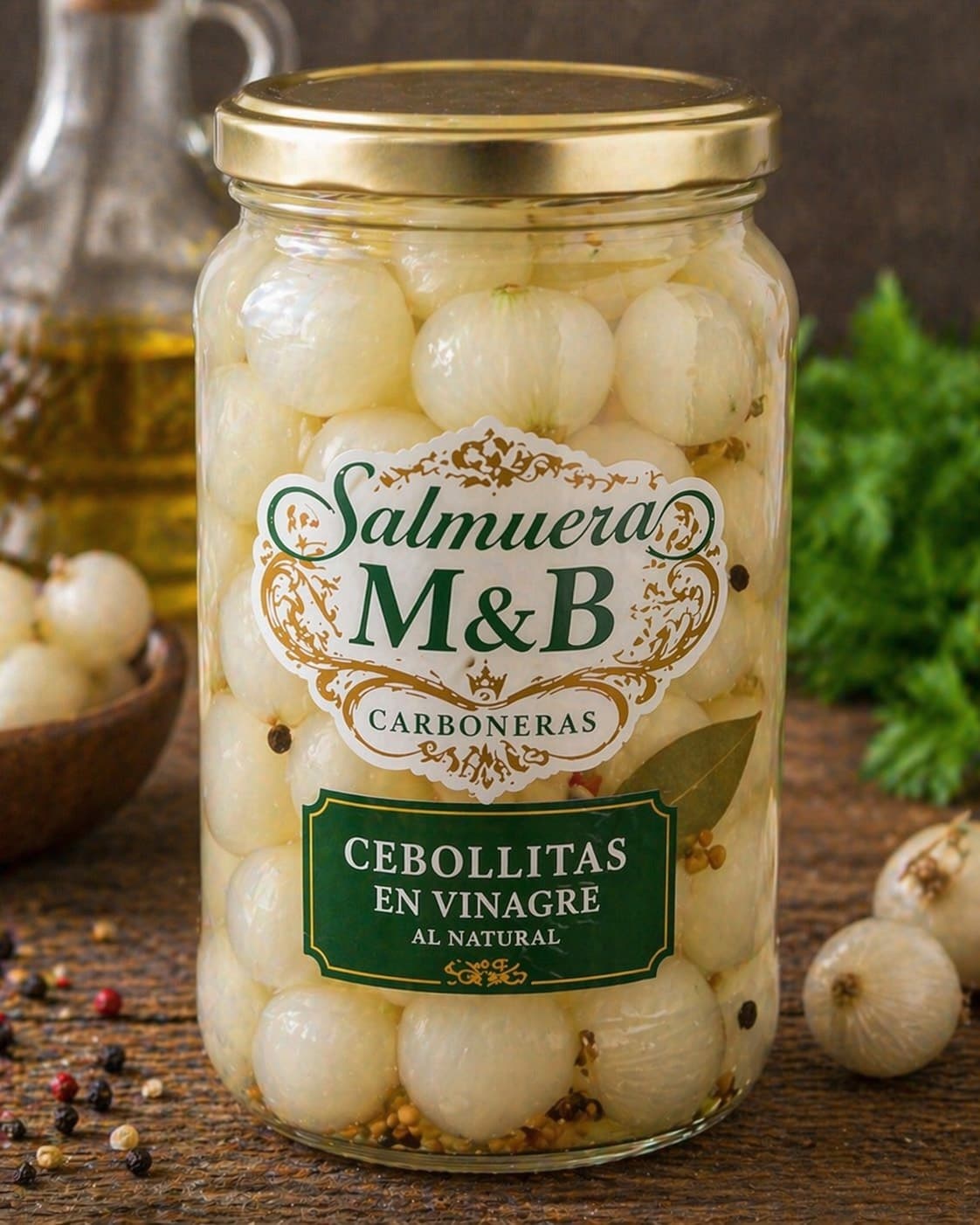 Tarro de cebollitas